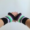 Gehaakte handschoenen - gehaakte vingerloze handschoenen | Beetlejuice vibes