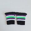 Gehaakte handschoenen - gehaakte vingerloze handschoenen | Beetlejuice vibes