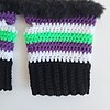 Gehaakte handschoenen - gehaakte vingerloze handschoenen | Beetlejuice vibes