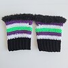 Gehaakte handschoenen - gehaakte vingerloze handschoenen | Beetlejuice vibes
