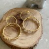 Gouden 2-loops oorbellen / dubbele creolen – minimalistisch & boho
