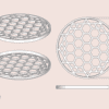 Honingraat bloemschikker | Bloemhouder | Bloemboeket accessoire