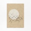 Japandi Wanddecoratie – Poster met Zwerm Vogels & Maan Silhouet
