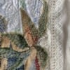 Mooi wandkleed met vintage vogel stof