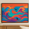 Neon Surf (Limited Edition A3 Artprint – Gesigneerd & Genummerd)