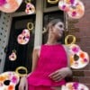 Organische Platte Kiezel Vorm Oorbellen met Echte Bloemen uit Utrecht (The Blossom Chapter)