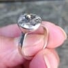 Rough Enough collectie, unieke zilveren ring