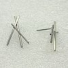 Tree Style : zilver knoop oorbellen