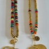 handmade ketting met grote lucky & smiley bedel