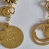 handmade ketting met grote lucky & smiley bedel