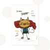 Cadeausetje SuperCat - Wenskaart met Wandhanger