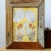 Eco print Bladeren Illustratie in Houten Lijst