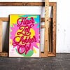 Fleur zelf lekker op Poster