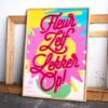 Fleur zelf lekker op Poster
