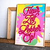 Fleur zelf lekker op Poster