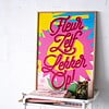 Fleur zelf lekker op Poster