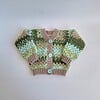 Gehaakt baby vestje | Beige, Blauw en groen camo