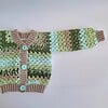 Gehaakt baby vestje | Beige, Blauw en groen camo