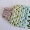 Gehaakt baby vestje | Beige, Blauw en groen camo