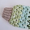 Gehaakt baby vestje | Beige, Blauw en groen camo