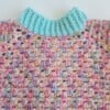 Gehaakt baby vestje | Mintgroen en lila gemêleerd