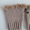 Gehaakte handschoenen - gehaakte vingerloze handschoenen | Beige
