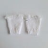 Gehaakte handschoenen - gehaakte vingerloze handschoenen | Wit