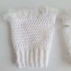 Gehaakte handschoenen - gehaakte vingerloze handschoenen | Wit