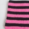 Gehaakte muts | Zwart en neon roze