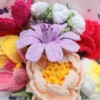 Handgemaakt gehaakte boeket met pioenroos & tulpen – vol kleur en warmte