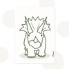 Handgemaakte Decoratie-, cadeauset Terry Triceratops | Dinokamer decoratie