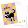Handgemaakte decoratie-/ cadeauset met Hoshi de Kat | 2-delig met gratis kaart!