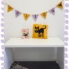 Handgemaakte decoratie-/ cadeauset met Hoshi de Kat | 2-delig met gratis kaart!