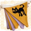 Handgemaakte decoratie-/ cadeauset met Hoshi de Kat | 2-delig met gratis kaart!