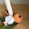 Kaarshouder met kaars “pumpkin”