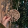 Kerstboom macramé onderzetter
