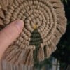 Kerstboom macramé onderzetter