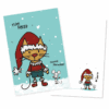 Kerstkaarten Mix + Stickervel!