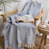 Ladira 100% Wol Plaid – Lichtblauw