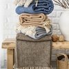 Ladira 100% Wol Plaid – Lichtblauw