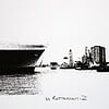 Monocolor zeefdruk s.s. Rotterdam - III