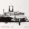 Monocolor zeefdruk s.s. Rotterdam - IV