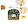 Muur Diorama met Fantasie Figuur Paddenstoelen in Warme Aardtinten 3D effect