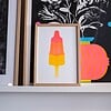 Raketje - A4 riso art print