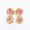 Ronde Vintage-style Oorbellen Gemaakt met Echte Bloemen uit Lissabon (Late Bloomers)