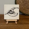 Tegeltje wit - IJsvogel fineliner