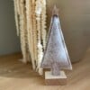 Vilten kerstboom 21 cm grijs
