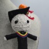 Voodoo dolls met spinnenweb kralen en schedels, een super coole Halloween Ketting. ls