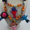 Voodoo dolls met spinnenweb kralen en schedels, een super coole Halloween Ketting. ls