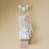 Wanddecoratie uil wit met ophangsysteem